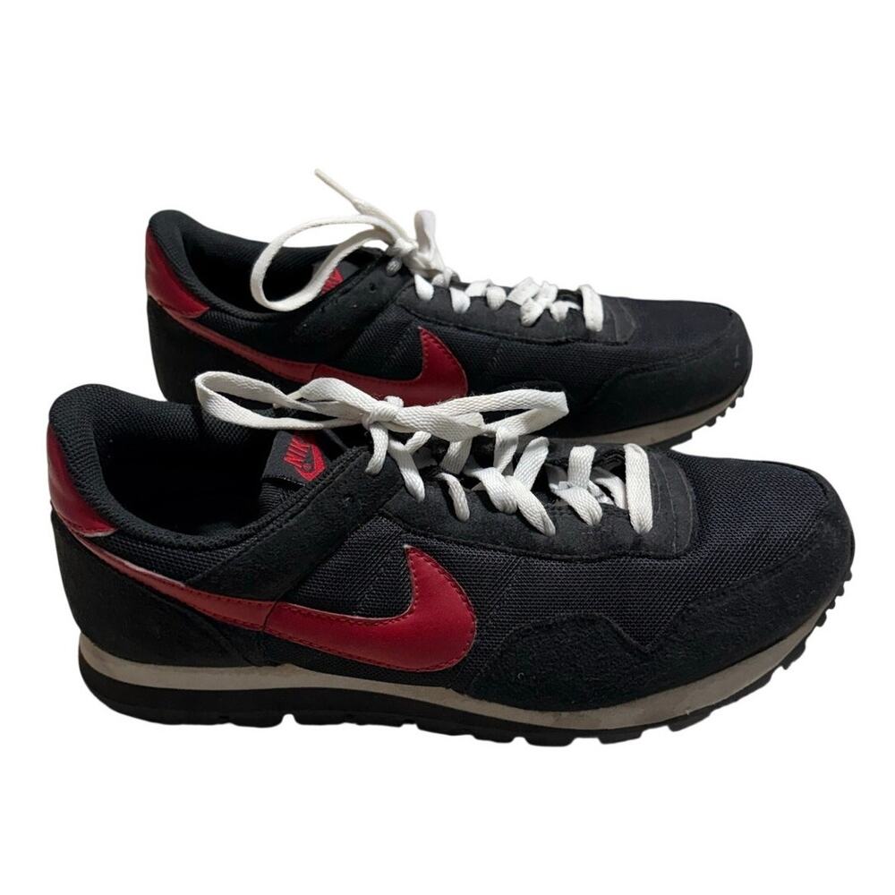 Nike Air Pegasus 83 Black Red Men's US Size 9.5 Retro Shoes Sneakers
